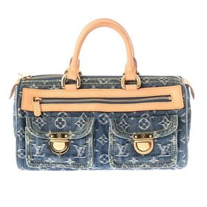 Louis Vuitton Monogram Denim Neo Speedy Blue Handbag